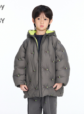 新款江南布衣童装羽绒服H型中长款25冬男女童jnbybyjnby1P0C10990
