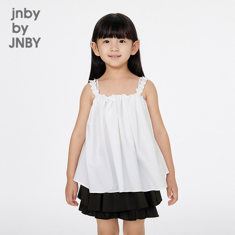 江南布衣童装吊带背心无袖无领纯色A型套头夏女童jnbybyjnby