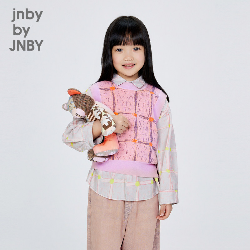 江南布衣童装羊毛混纺H型毛衫背心可爱秋冬男女童儿童jnbybyj