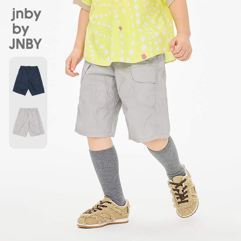 新款江南布衣童装中裤宽松直筒裤26夏男女童jnbybyjnby1Q4E11170