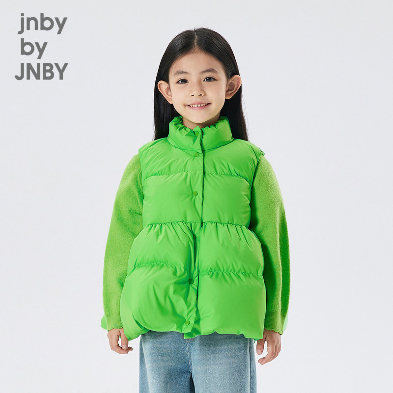 江南布衣童装秋冬轻薄羽绒马甲可爱宽松休闲女童儿童jnbybyjn