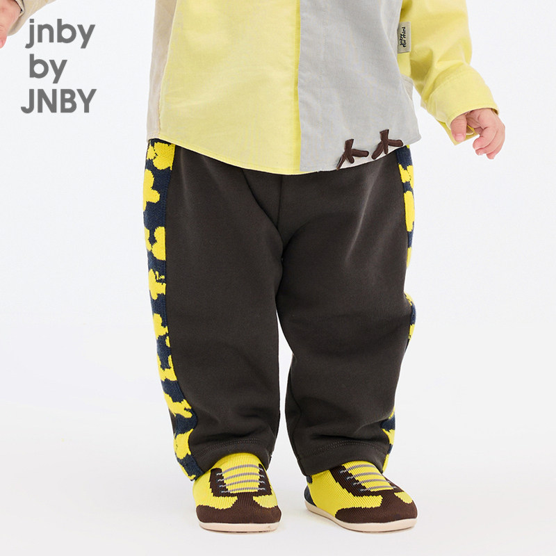 江南布衣婴童长裤洋气拼接宽松直筒纯棉春男女童婴儿jnbybyjn
