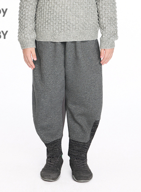 [加绒]江南布衣童装裤AB拼接卫裤25冬男女童jnbybyjnby1PAE12530