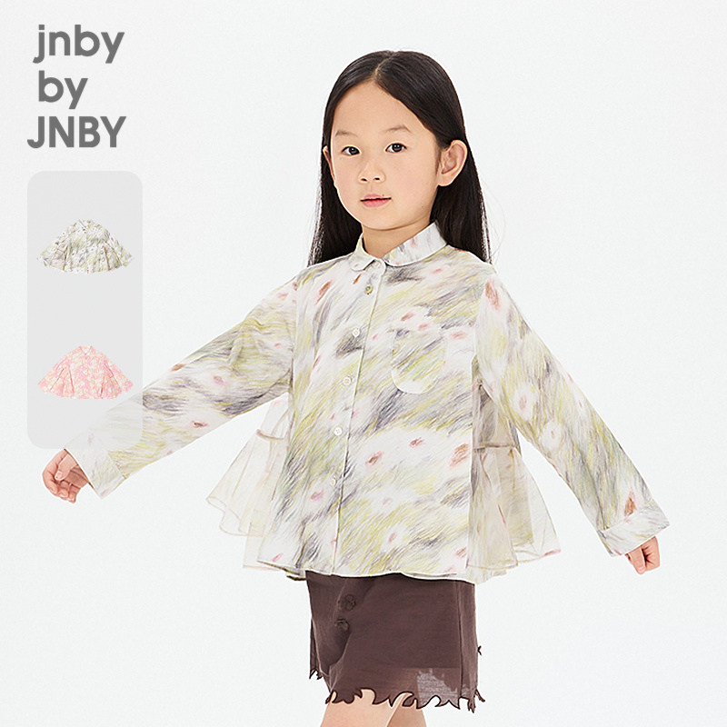 新款江南布衣童装全棉灯芯绒衬衫A型26春女童jnbybyjnby