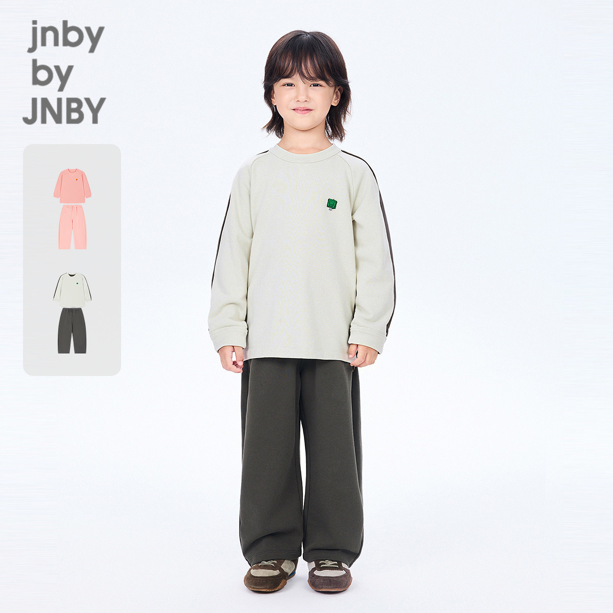 江南布衣童装时尚卫衣卫裤套装宽松舒适家居秋男女童jnbybyjnby