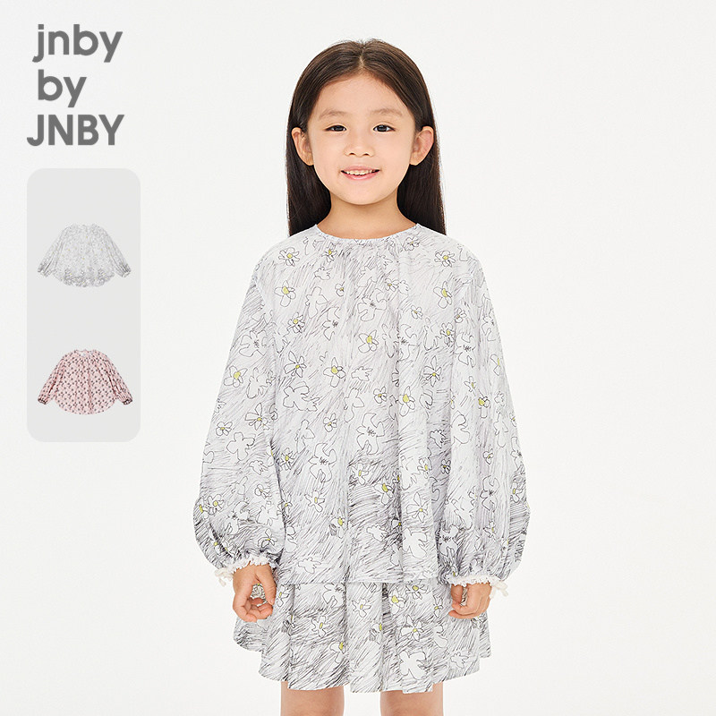 【季末折扣】江南布衣童装长袖衬衫简约圆领26春女童jnbybyj