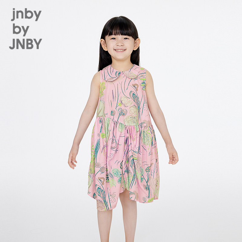 ���ϲ���ͯװ����ȹ��ɫ����ӡ������ȹ�ᱡ��Ůͯ��ͯjnbybyjnby 413Ԫ