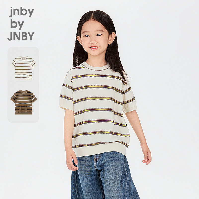 新款江南布衣童装短袖套头针织衫26春男女童jnbybyjnby1Q231004H
