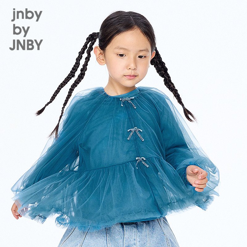 新款江南布衣童装长袖衬衫A型圆领25秋女童jnbybyjnby1