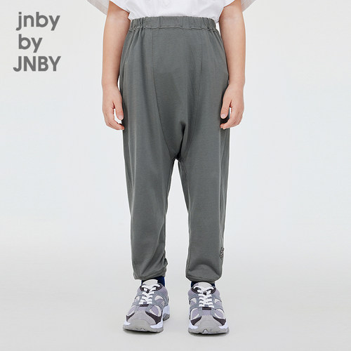 江南布衣童装棉落档长裤简约童趣图标夏男女童儿童jnbybyjnby