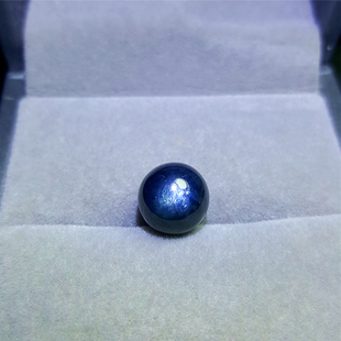 天然蓝宝石珠子DIY散珠圆珠手串项链523lbszz