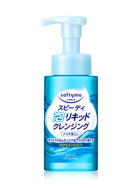 海淘 Kose高丝Softymo泡沫卸妆液 无油配方温和清洁眼部可用200ml