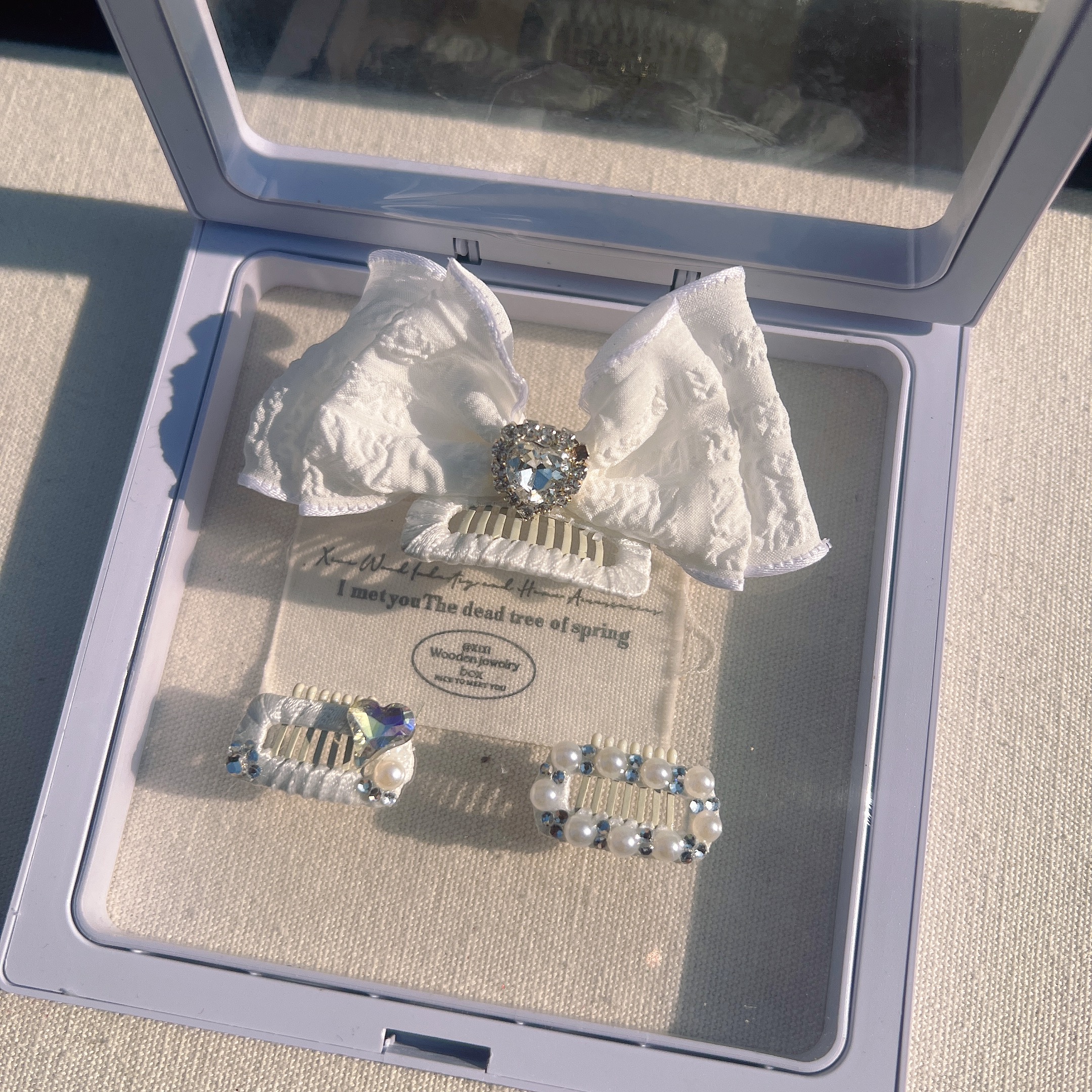 约克夏专用发夹幼犬狗狗头饰不掉宠物bb夹卡子饰品配饰发卡鼻梁夹