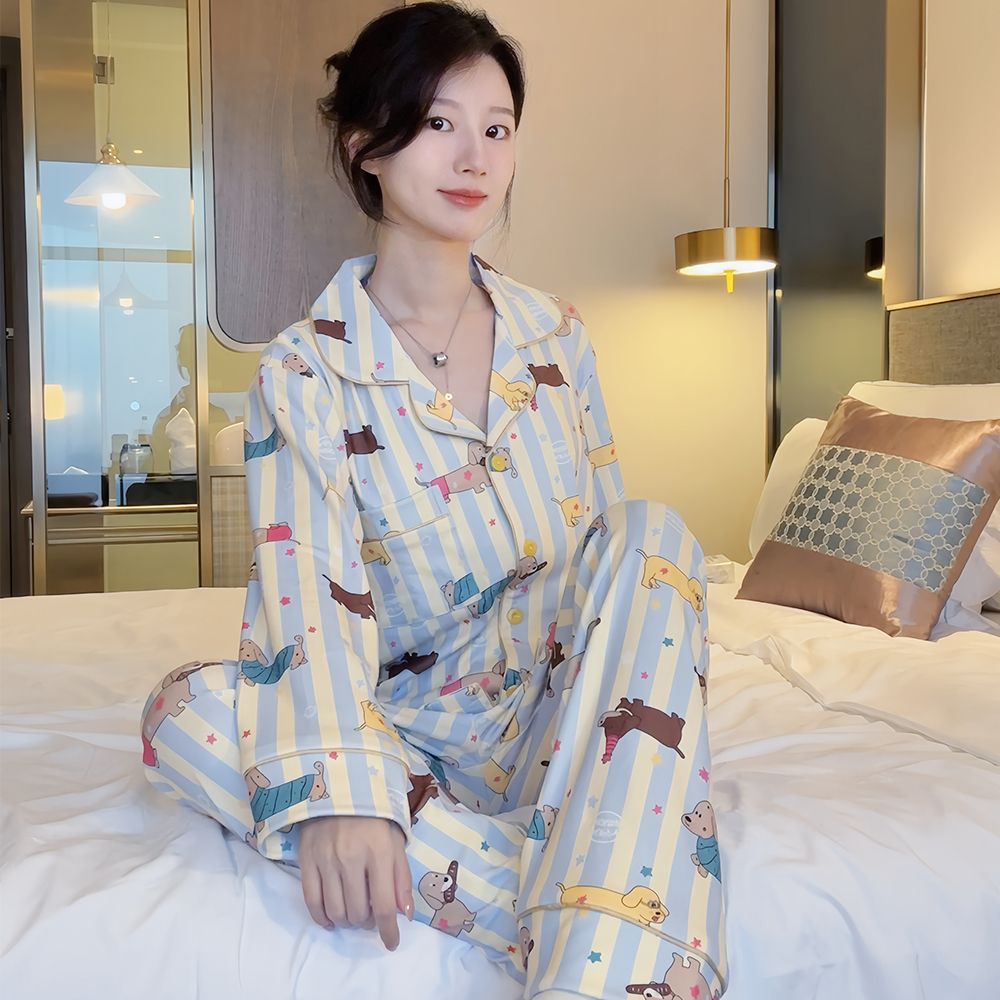 2025新款睡衣女秋冬款德绒甜美