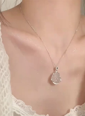 新中式白玉髓佛公吊坠项链高级感
