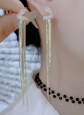 女神气质流苏耳环显脸瘦耳坠