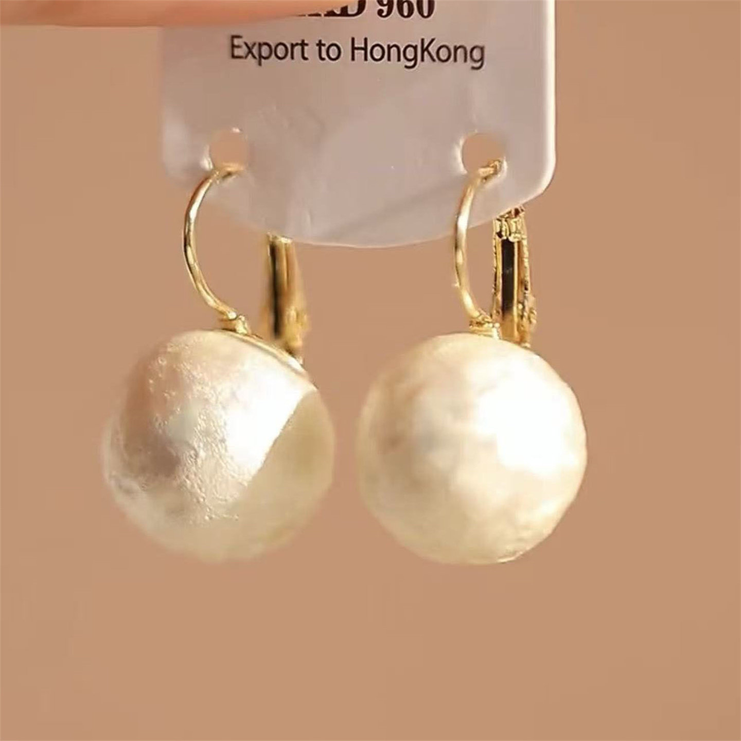 赵露思同款棉花珍珠耳环女2026