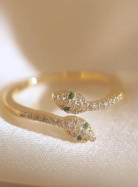 生肖蛇戒指女2025新款潮时尚个性