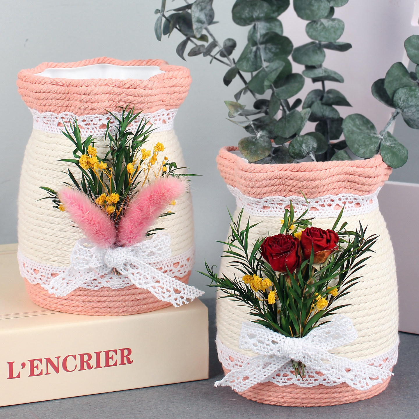 三八节手工diy礼物干花装饰花瓶艺术品摆件制作沙龙暖场妇女活动,玩具/童车/益智/积木/模型,手工创意粘贴类,淘宝优惠券,粉丝福利购,淘宝优惠卷