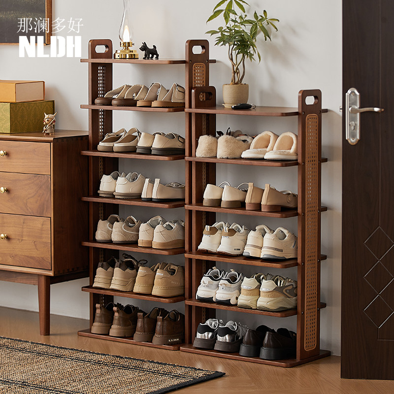 入户门鞋架子多层家用门口后窄小置物架简易室内好看实木鞋柜,住宅家具,鞋架,淘宝优惠券,粉丝福利购,淘宝优惠卷