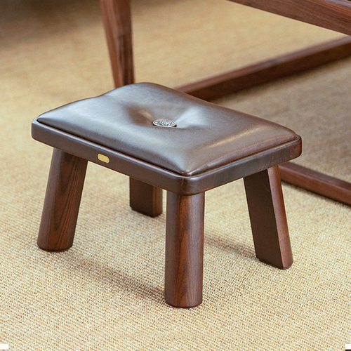 那澜多好软垫实木矮凳