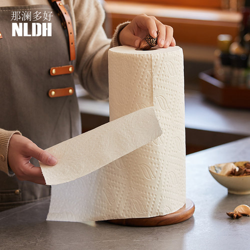 免打孔桌面立式相思木卷纸杆