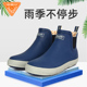 套鞋 男雨鞋 耐磨户外休闲橡胶雨靴 防水防滑水鞋 胶鞋 低帮时尚 晴雨鞋