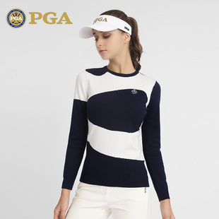 春季 美国PGA 高尔夫毛衣女服装 衣服羊毛衫 显瘦保暖亲肤女装 长袖