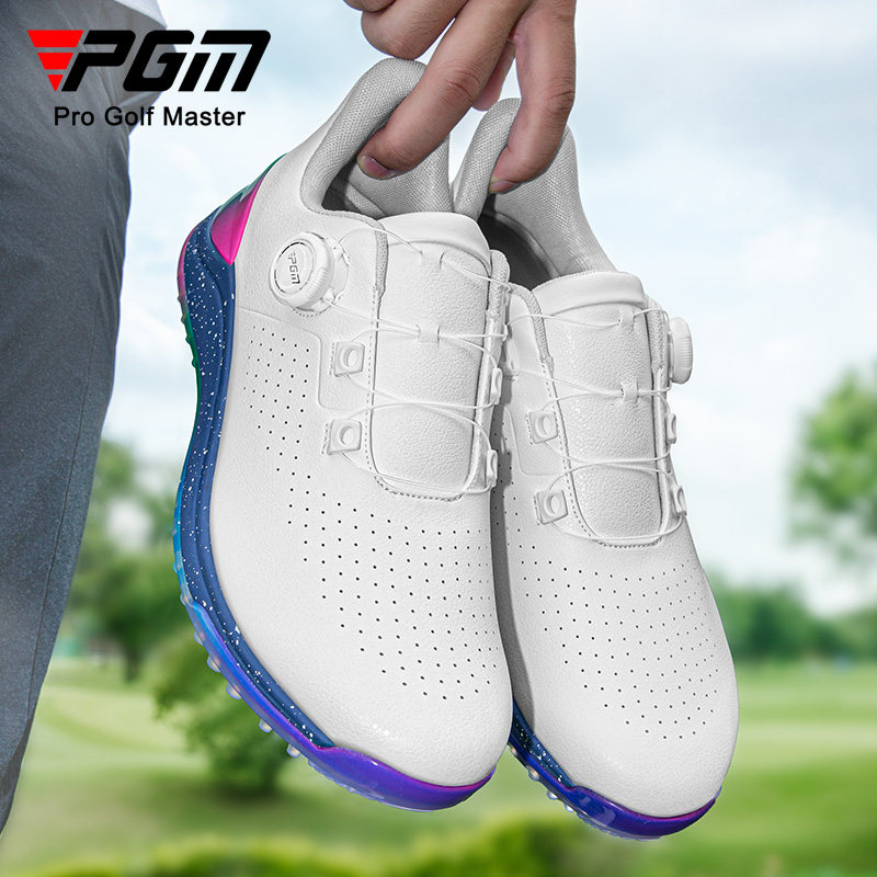 PGM 高尔夫鞋男款秋季运动鞋宽版减震旋钮鞋带透气防滑golf鞋