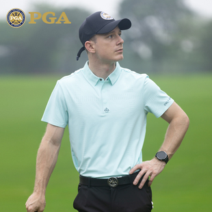 polo衫 美国PGA高尔夫服装 t恤冰凉抗菌镭射透气孔男装 夏季 男短袖