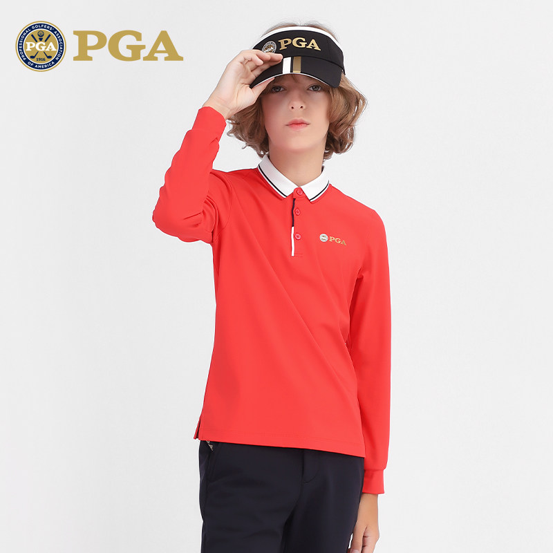 美国PGA两件5折高尔夫童装秋冬青少年长袖男童服装儿童衣服T恤,运动/瑜伽/健身/球迷用品,高尔夫上装,淘宝优惠券,粉丝福利购,淘宝优惠卷