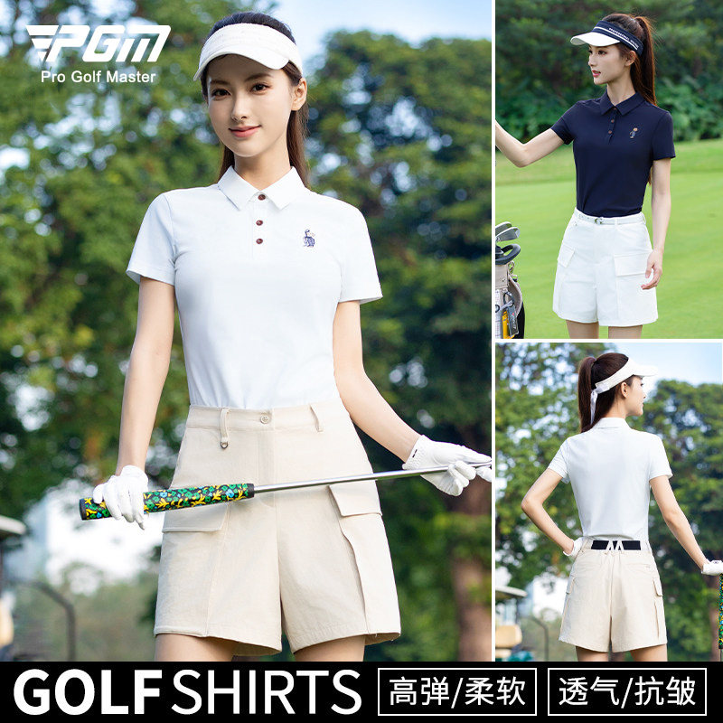 2026夏季 高尔夫女装上衣女短袖T恤网球女士polo服装运动衣服套装