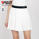 女装 T恤半身百褶短裙夏季 裙子上衣短袖 PGM高尔夫服装 速干运动套装