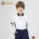 男童长袖 美国PGA儿童高尔夫服装 上衣青少年衣服 T恤冰丝衣袖 春夏季
