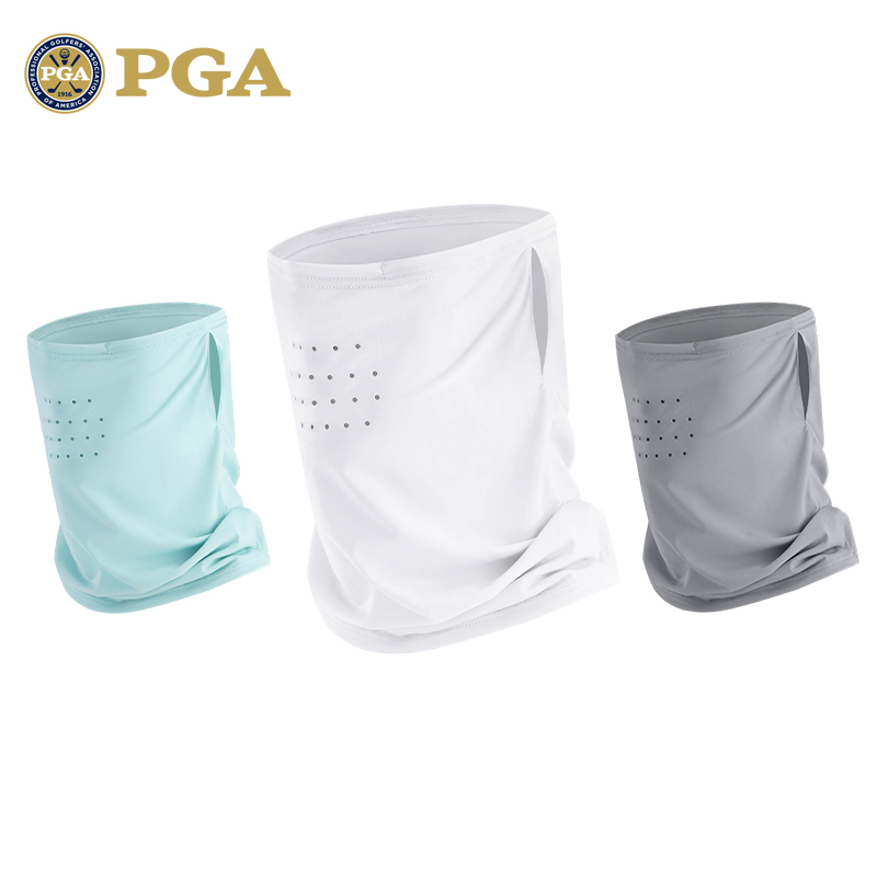 PGA高尔夫冰丝防晒面罩凉感弹力