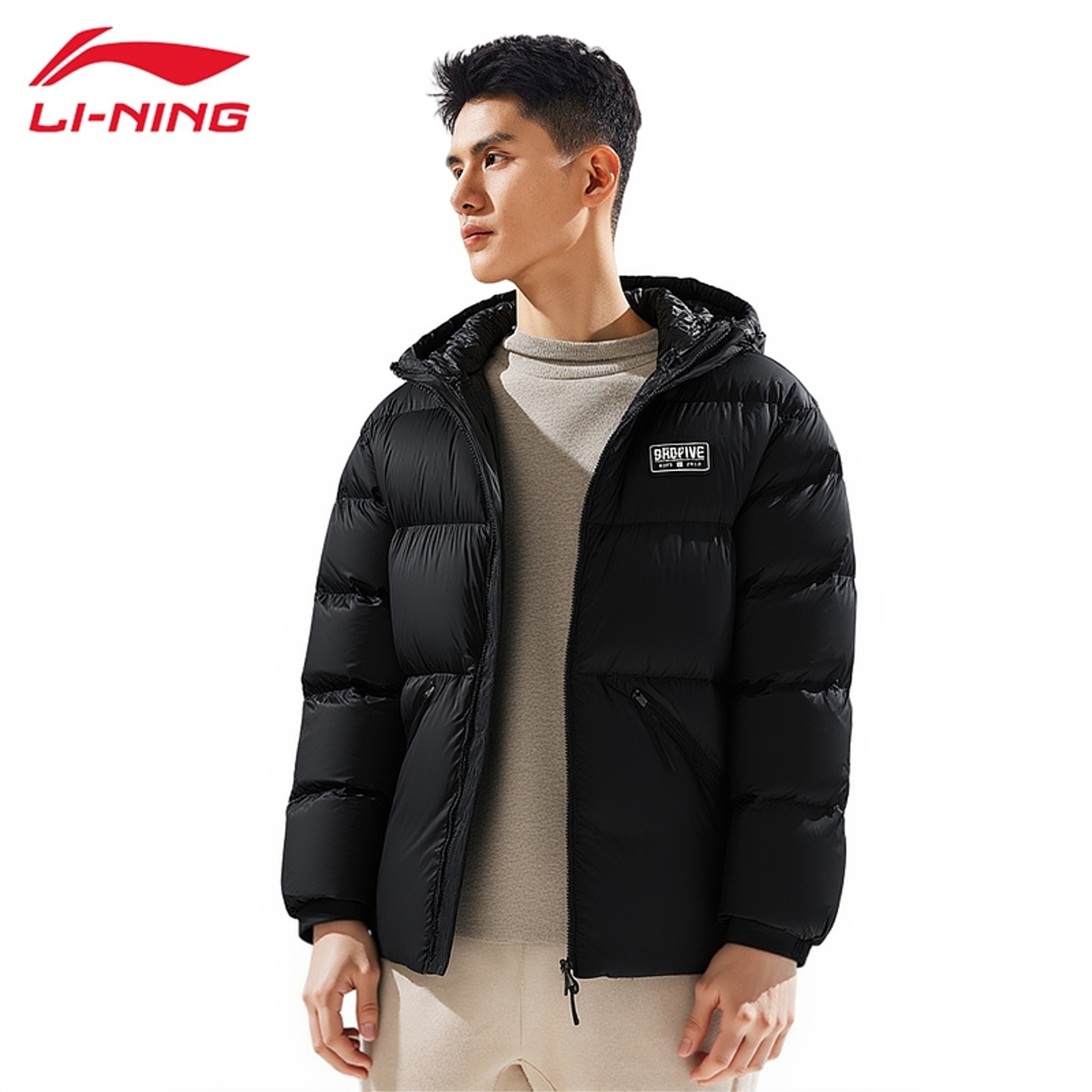 李宁羽绒服男冬季新款短款
