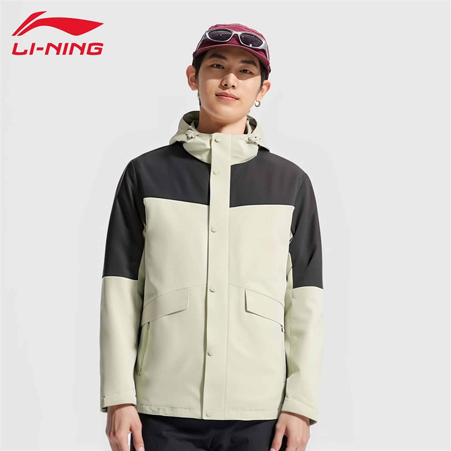 李宁运动风衣男款户外透气训练