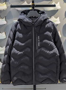 李宁短羽绒服男款韦德系列鹅绒冬季保暖休闲宽松时尚外套AYMV055