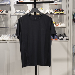上衣ATSU819 T恤男圆领舒适训练专业跑步加肥男装 李宁大码 速干短袖