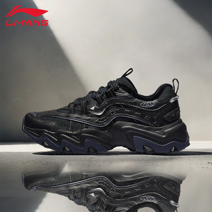 李宁运动鞋女鞋猫爪日常舒适时尚宽松轻质百搭缓震休闲鞋AGCV044