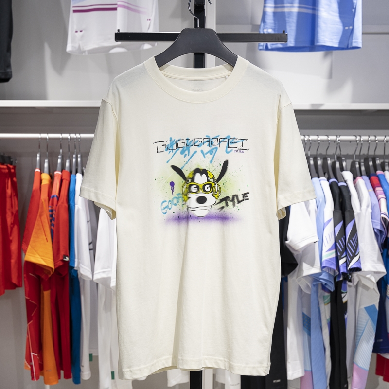 迪士尼李宁男士夏季宽松短袖T恤