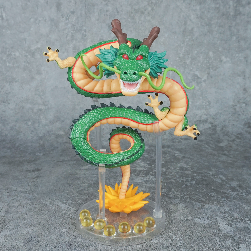 动漫七龙珠召唤神龙手办龙珠带底座小青龙模型摆件机箱装饰跨境