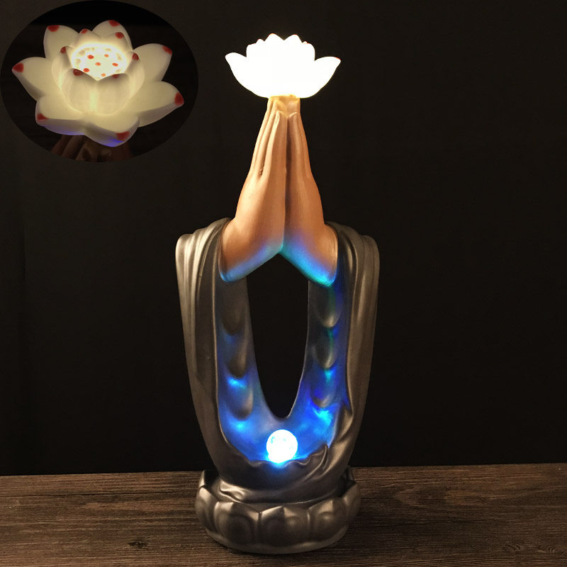 雙手合十佛手擺件禅意蓮花客廳電視壁櫃辦公桌香道會所陶瓷裝飾品在類目 家居飾品, 擺件中 - 來自Buy2taobao.com提供專業的淘寶代購服務