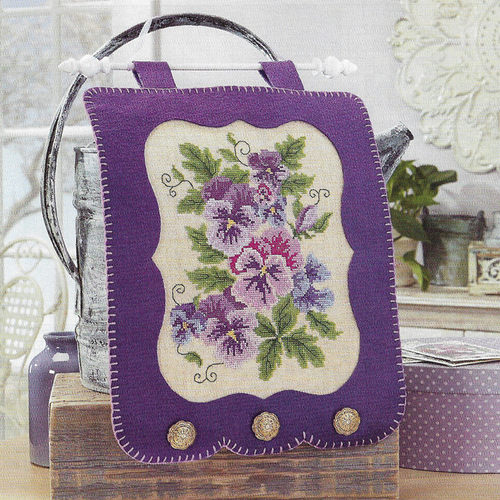 多金绣铺十字绣自配套件DMC/R线/ANC安卡线/精准印花A006三色堇