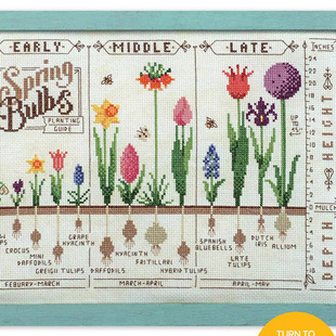 多金绣铺十字绣自配套件DMC ANC安卡线 精准印花A009春天 花 R线