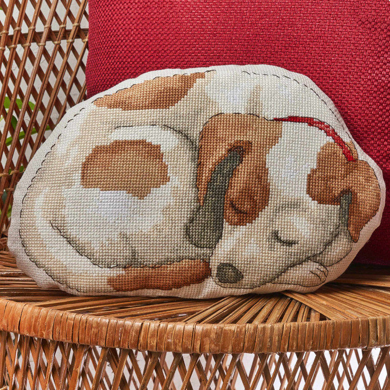 多金绣铺十字绣自配套件DMC/R线/ANC安卡线/精准印花A069小狗