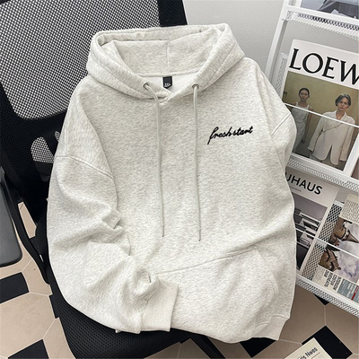 纯棉休闲运动连帽卫衣男