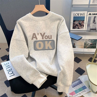 纯棉休闲宽松加绒卫衣男