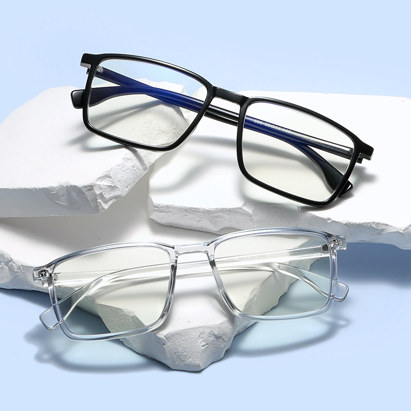 正品老人100品牌老花镜高清防蓝光树脂镜片TR90超轻镜框男款695