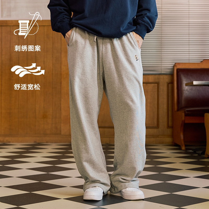 LUSHISI重磅毛圈415g长裤宽松